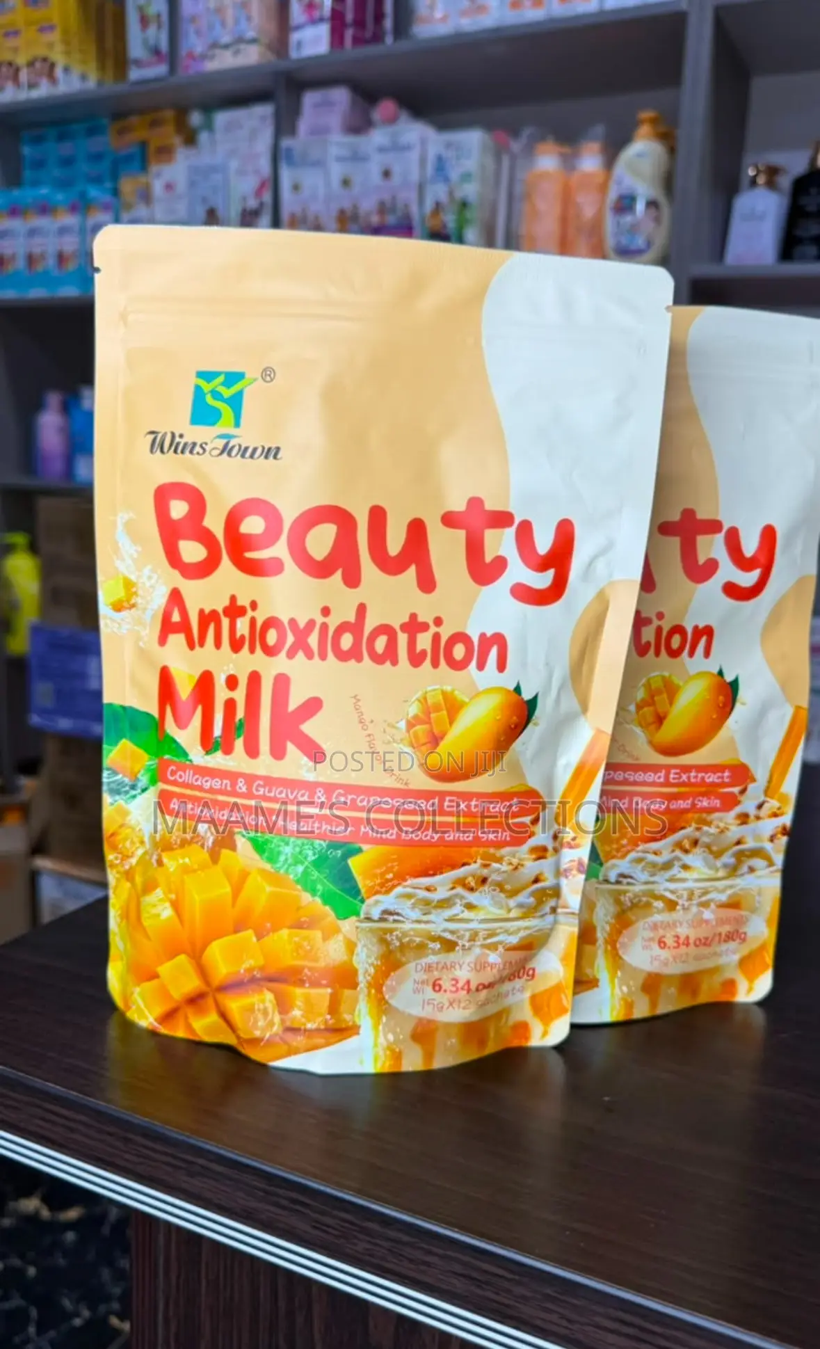 Beauty Glow Milk Strawberry-Flavored Dietary Supplement Drink
