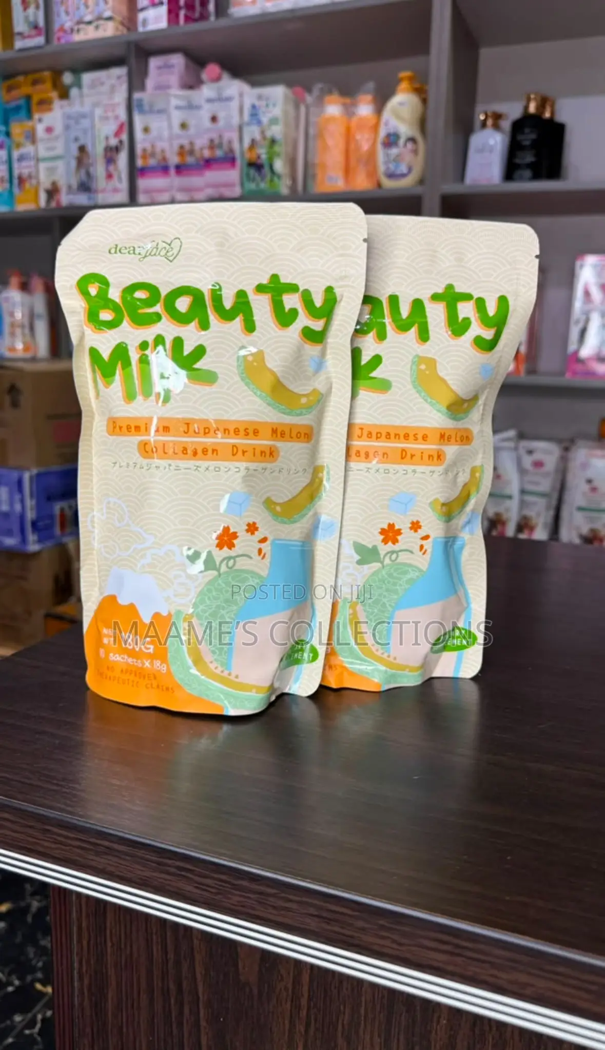 Beauty Glow Milk Strawberry-Flavored Dietary Supplement Drink