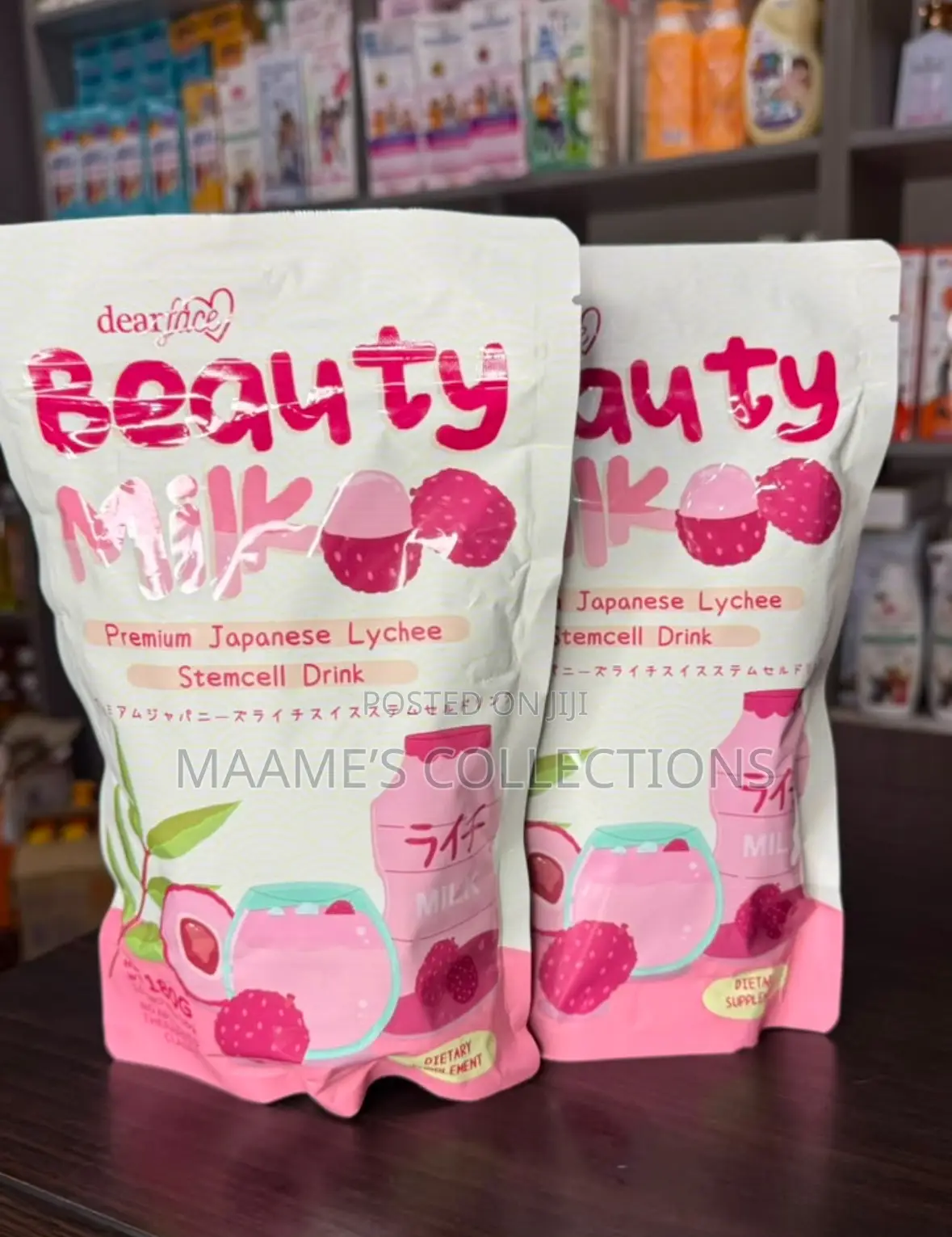 Beauty Glow Milk Strawberry-Flavored Dietary Supplement Drink