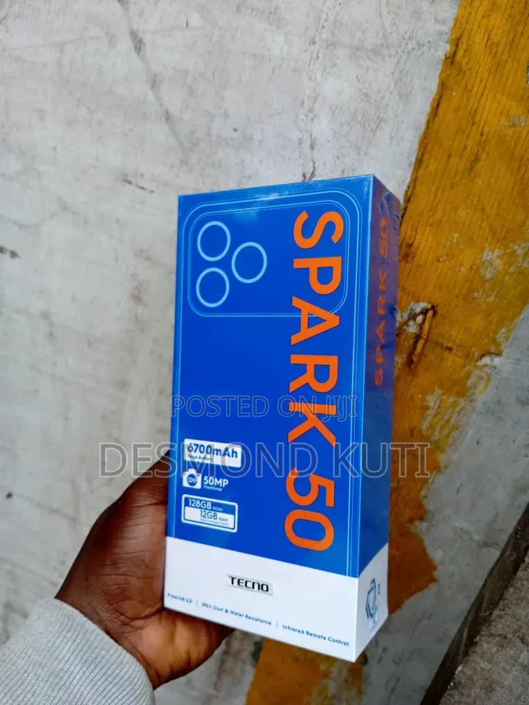 New Tecno Spark 50 128 GB Gray