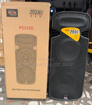 GLS Titanic PC215D 15inches Double Active Bluetooth Speaker With 2mics