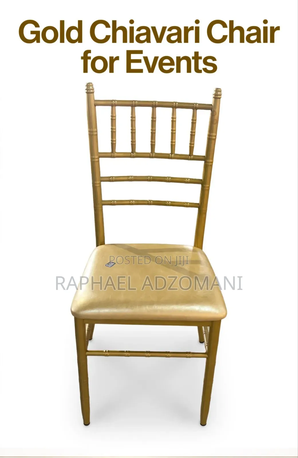 Elegant Gold Chiavari Chairs