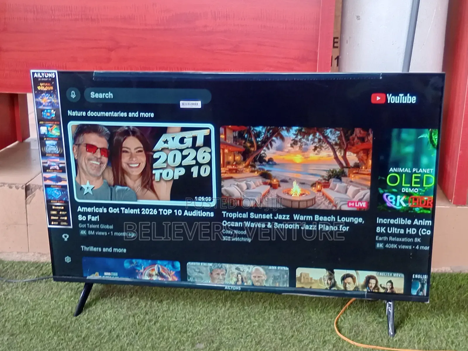 ALLYONS 43" Full HD Smart TV – Netflix, YouTube WiFi