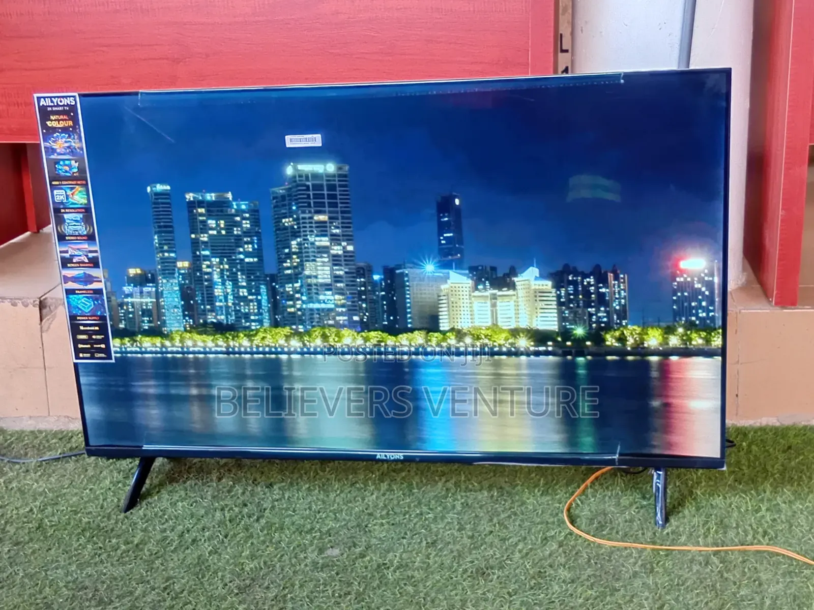 ALLYONS 43-Inch Full HD LED Smart TV – Energy Saving