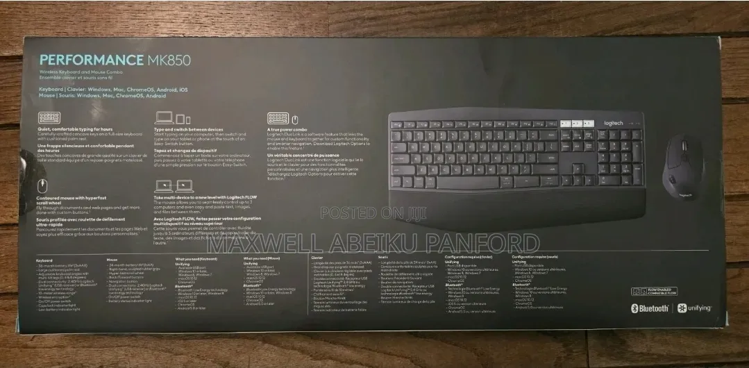 Logitech MK850 Performance Wireless Keyboard and Mouse