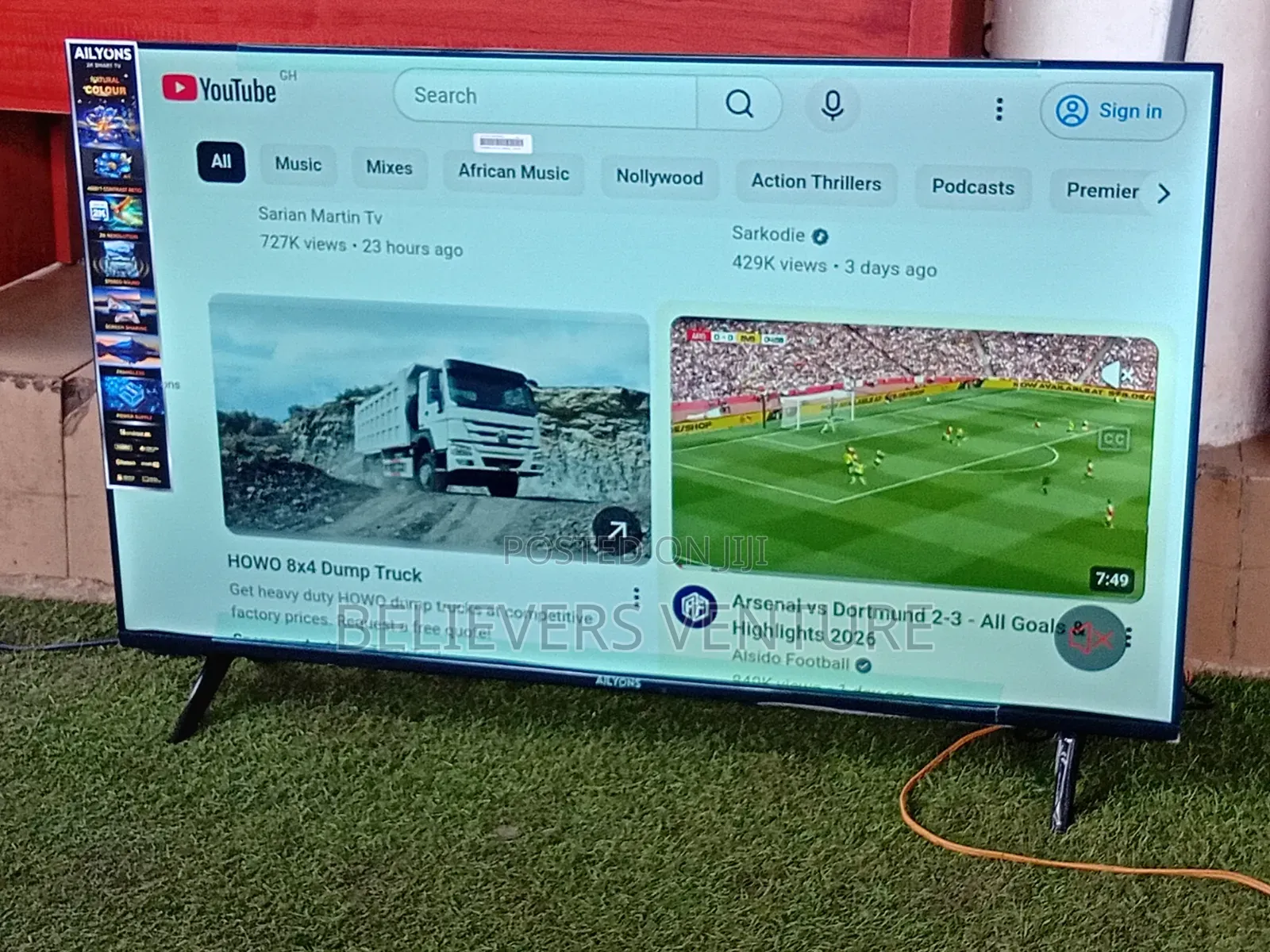 ALLYONS 43-Inch LED Smart TV – Stream Netflix YouTube