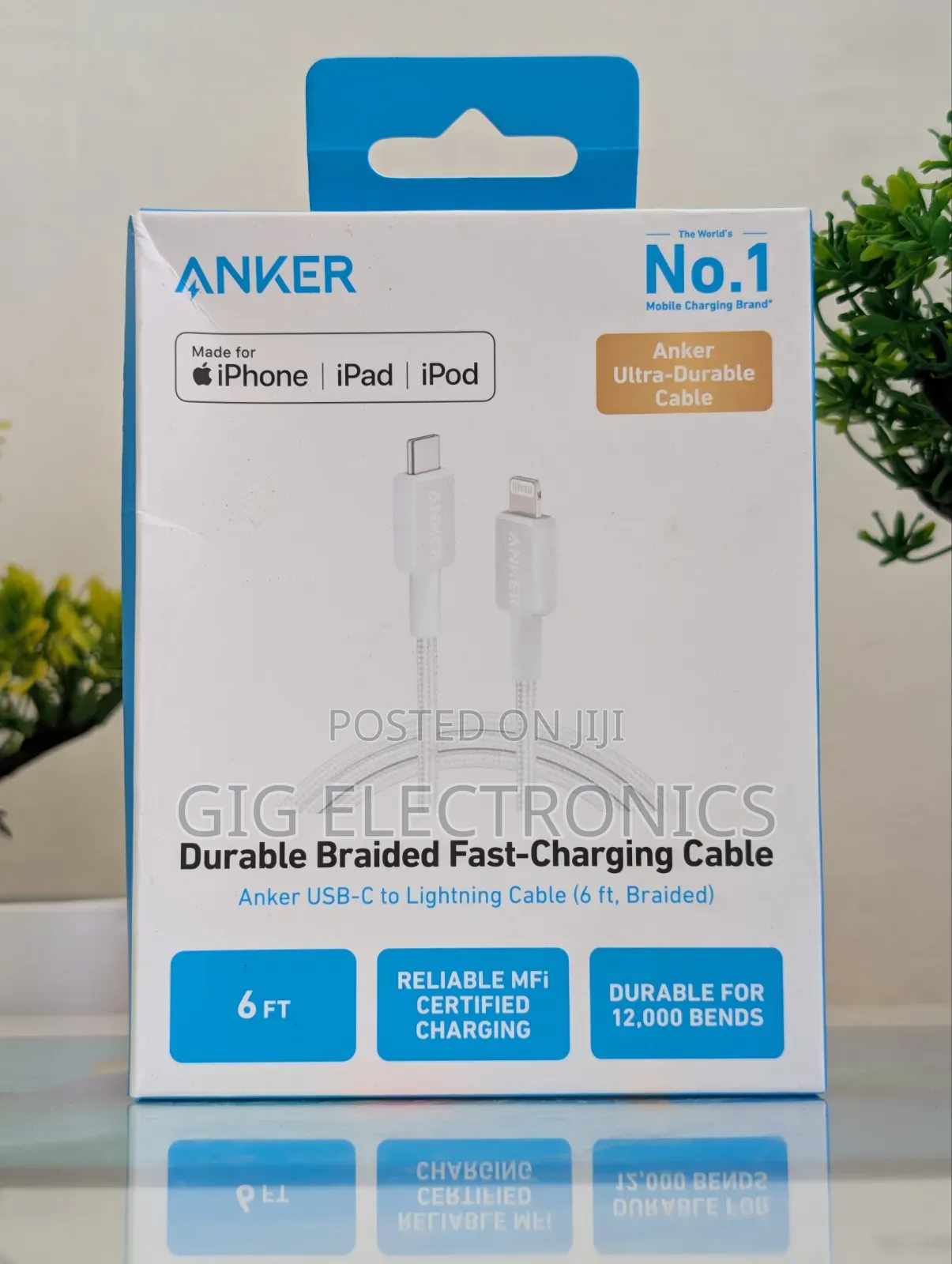 Anker 322 USB-C to Lightning Cable 6Ft