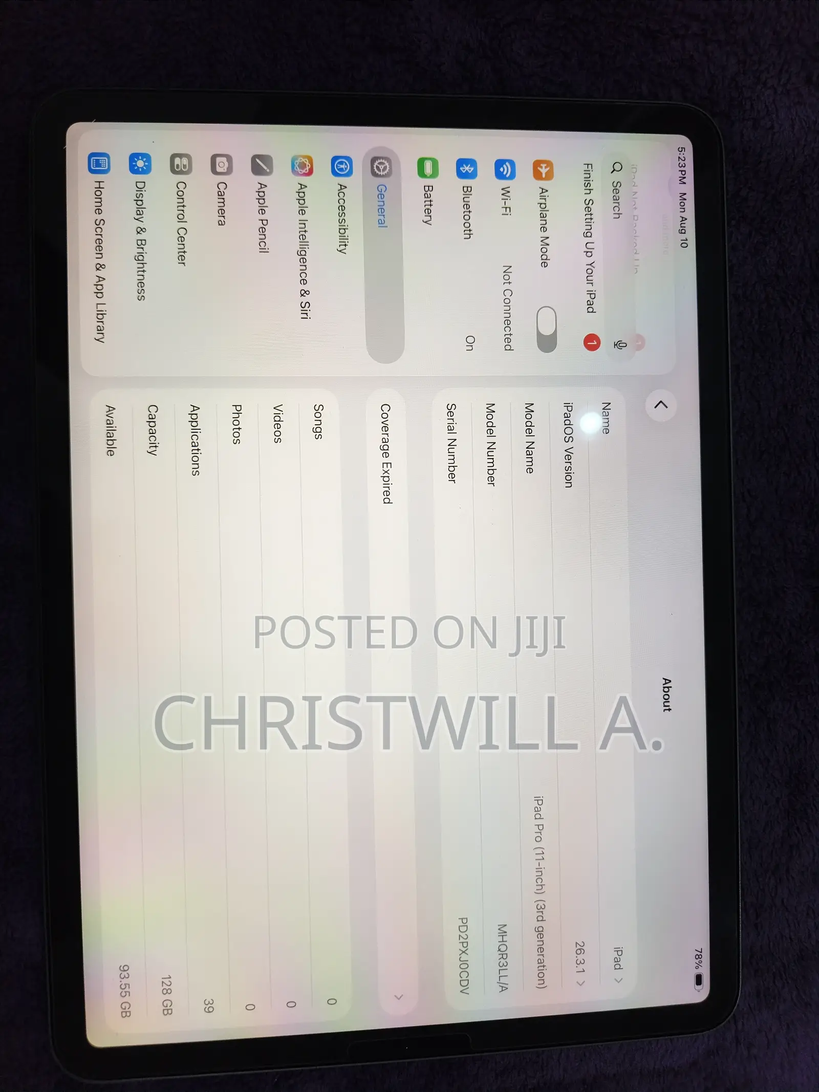 Apple iPad Pro 11 (2021) 128 GB Gray