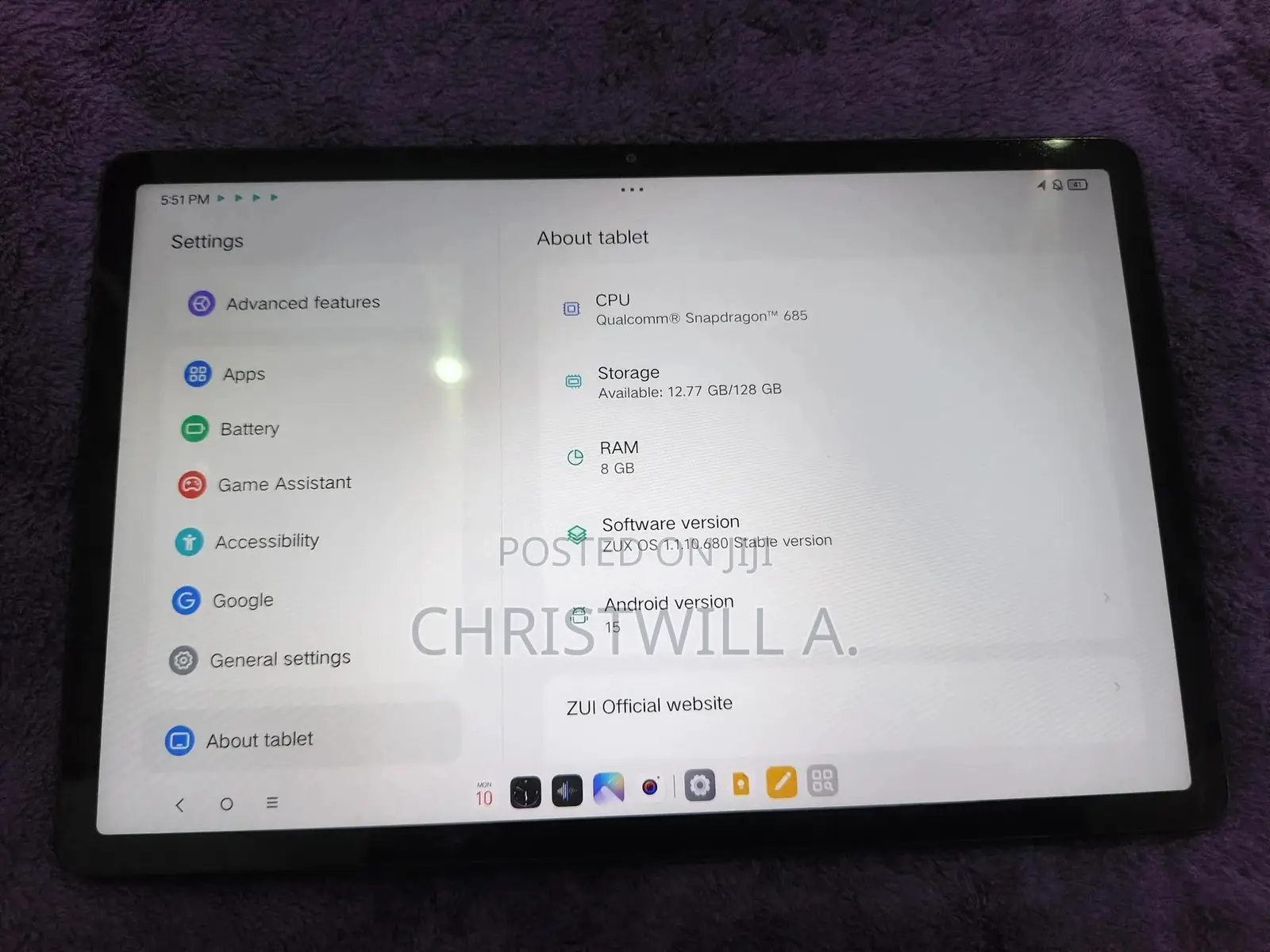 Lenovo Tab M11 128 GB Gray