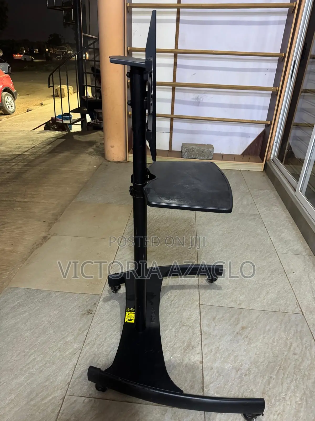 Mobile TV Cart Stand With Wheels