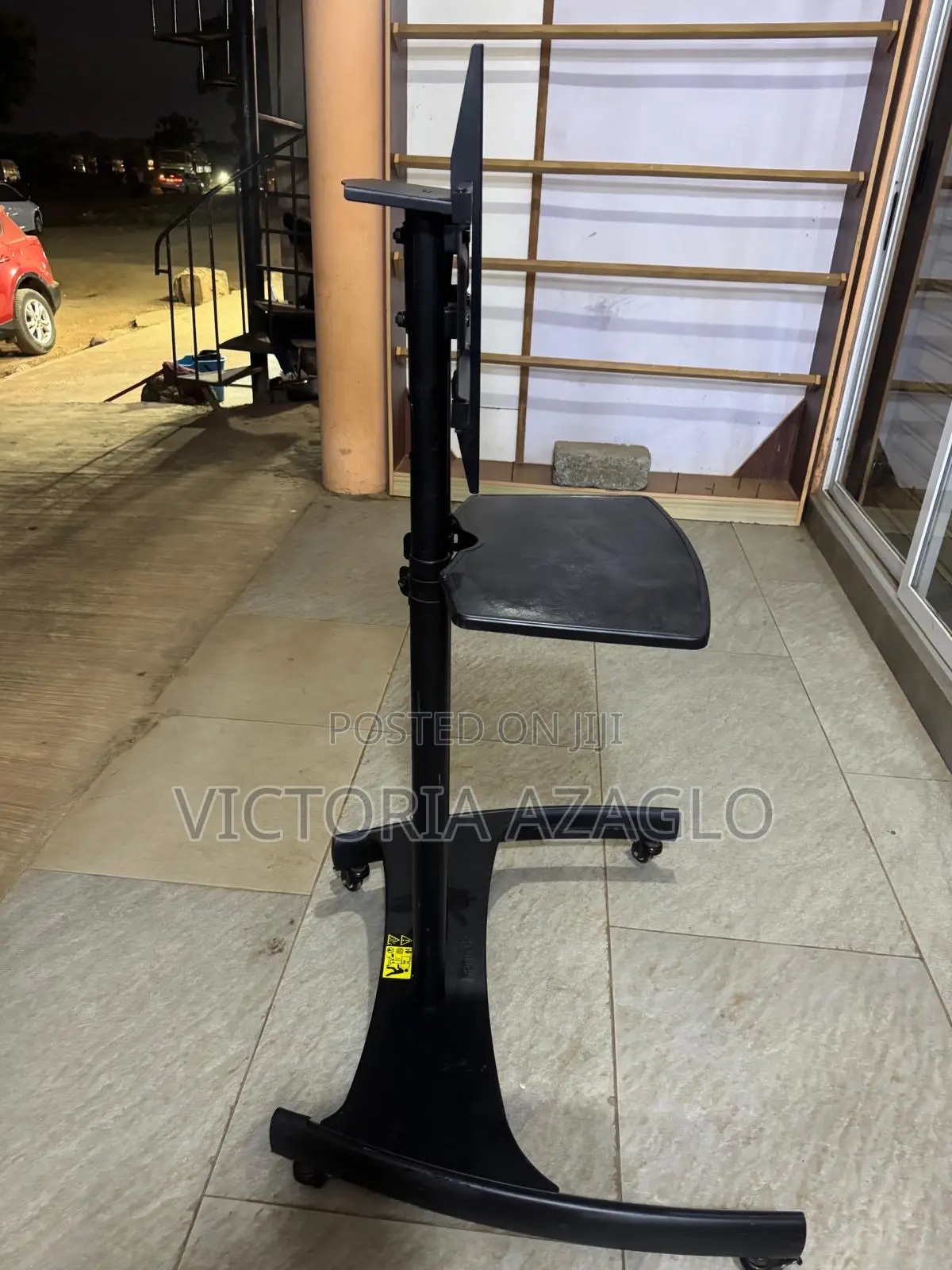 Mobile TV Cart Stand With Wheels