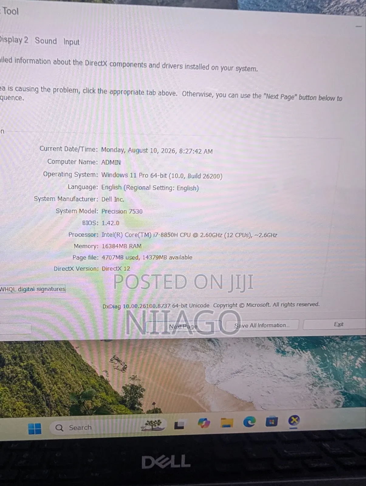 Laptop Dell Latitude 7530 16GB Intel Core i7 SSD 256GB