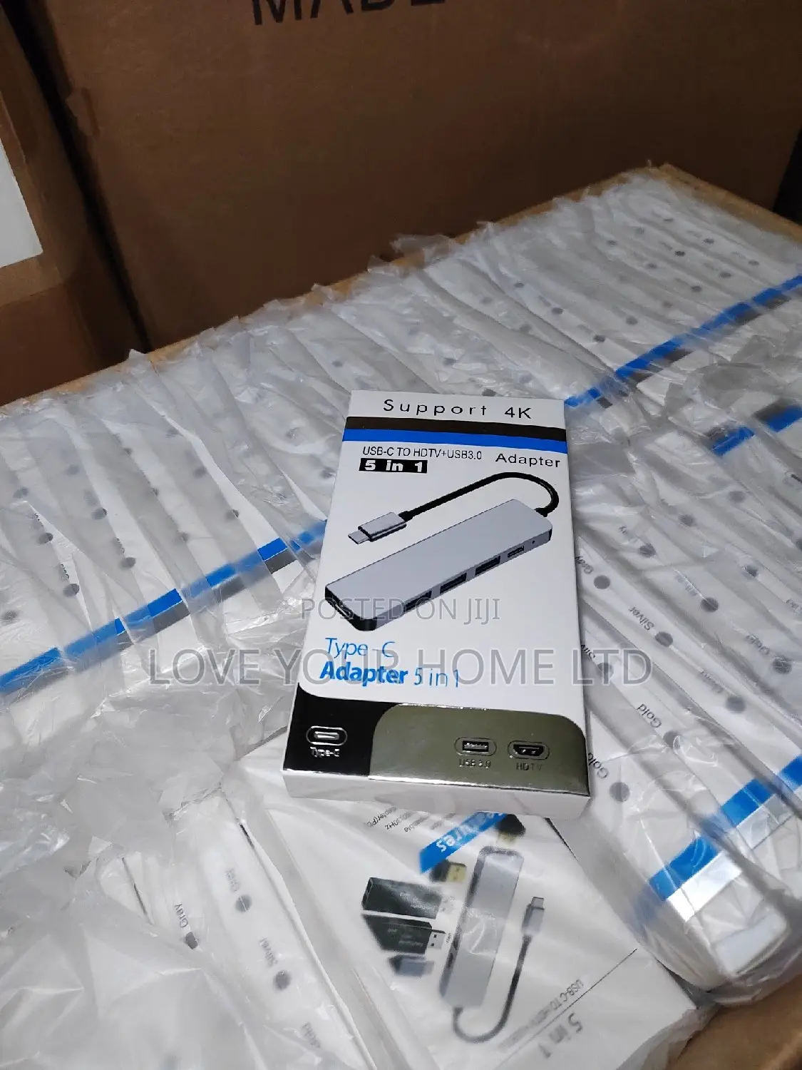5-in-1 Type-C Hub Adapter — HDMI + 3× USB 3.0 + Type-C Port