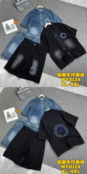 High Quality Denim Jeans Top N Down Short N Shirt Available in Stock