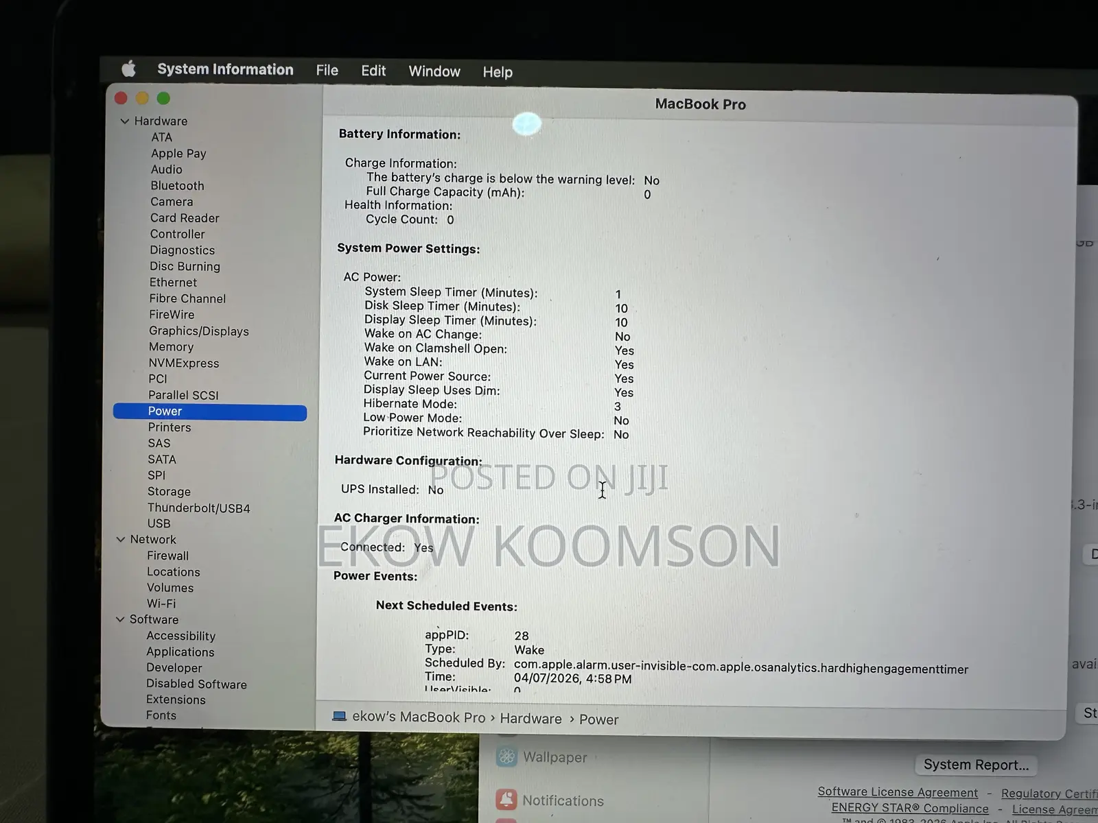 Laptop Apple MacBook Pro 2019 8GB Intel Core i5 SSD 128GB