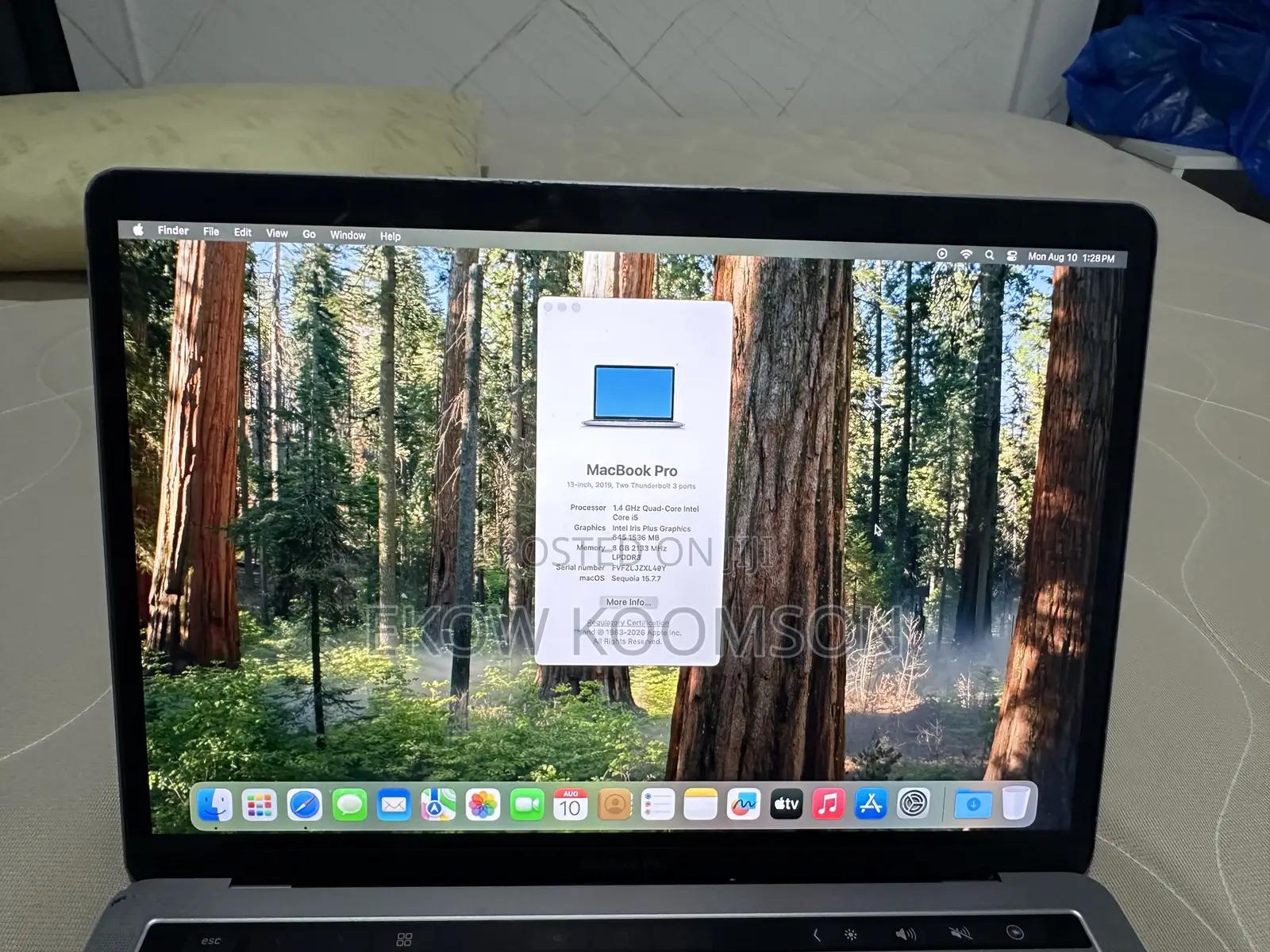 Laptop Apple MacBook Pro 2019 8GB Intel Core i5 SSD 128GB