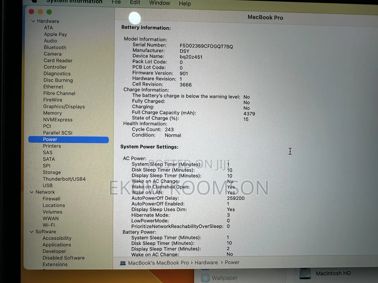 Laptop Apple MacBook Pro 2017 16GB Intel Core i7 SSD 256GB