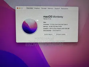 Laptop Apple MacBook 16GB Intel Core i5 SSD 256GB