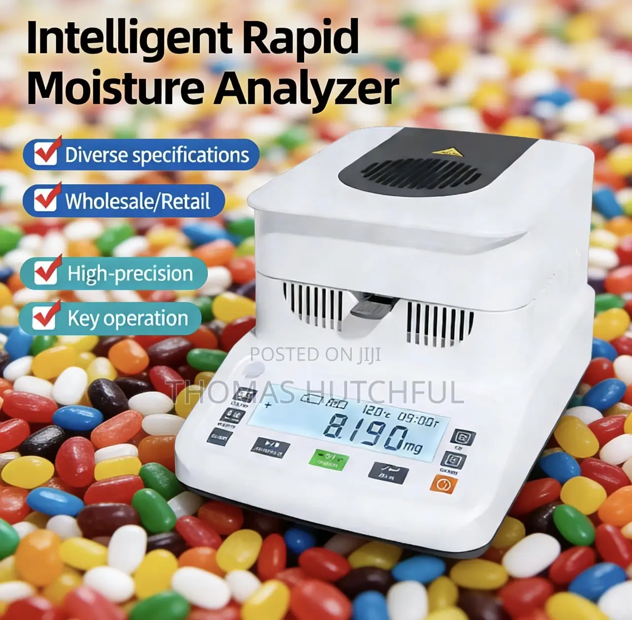 High Precision Moisture Analyzer - 120g Capacity