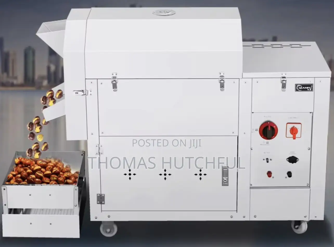 Stainless Steel Grains and Nuts Roaster (50kg Capacity)