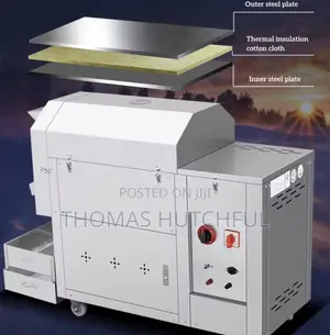 Stainless Steel Grains and Nuts Roaster (50kg Capacity)