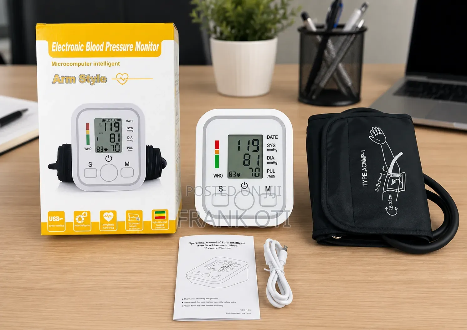 Blood Pressure Monitor With Audio Sound
