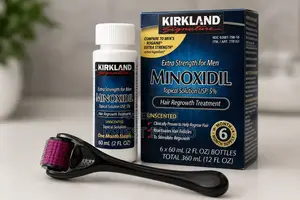 Kirkland Minoxidil and Derma Roller