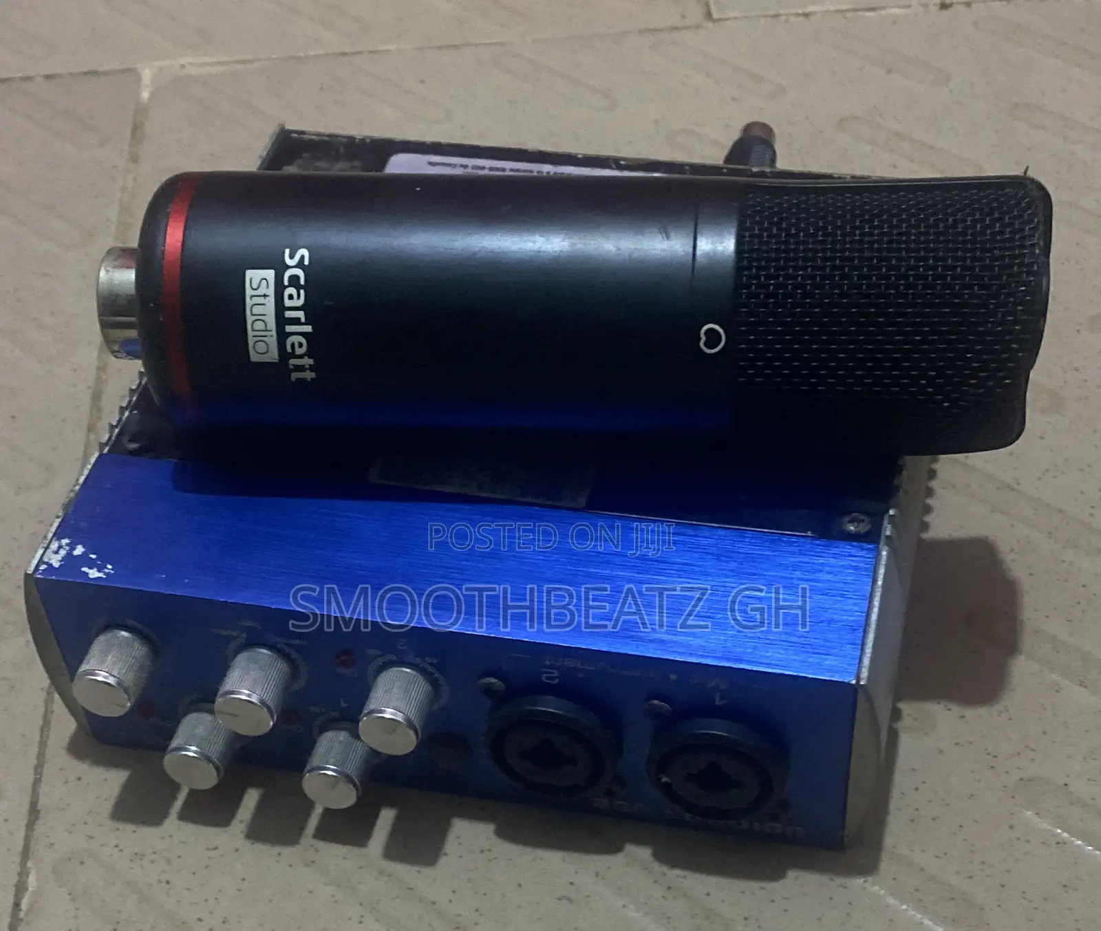 Studio Sound Card and Microphone
