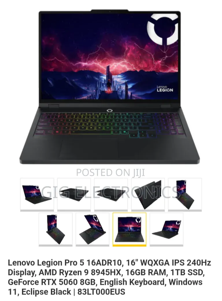 New Laptop Lenovo Legion 5 16GB AMD Ryzen 9 SSD 1T