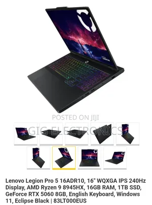 New Laptop Lenovo Legion 5 16GB AMD Ryzen 9 SSD 1T