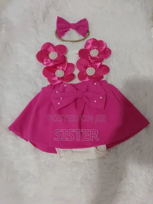 Baby Girls Pretty Little Pink and White Dress