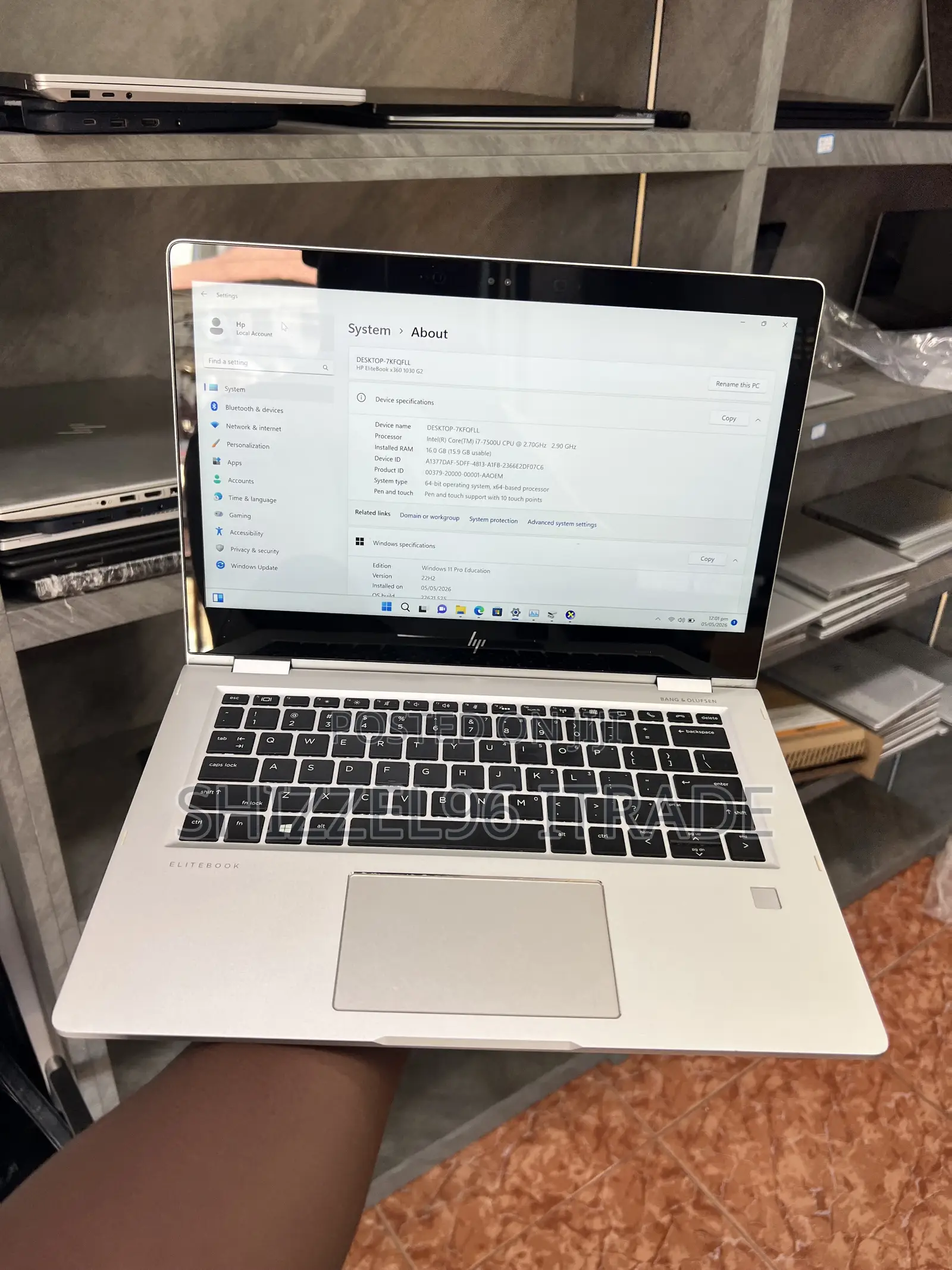 Laptop HP EliteBook x360 1030 G2 16GB Intel Core i7 SSD 256GB