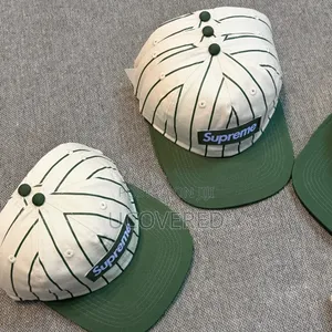Supreme Text Stripe New Era Pinstripe Fitted Caps