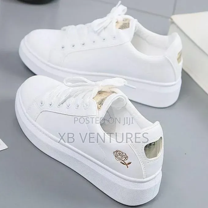 Sole Culture Pure White Low-Top Sneakers