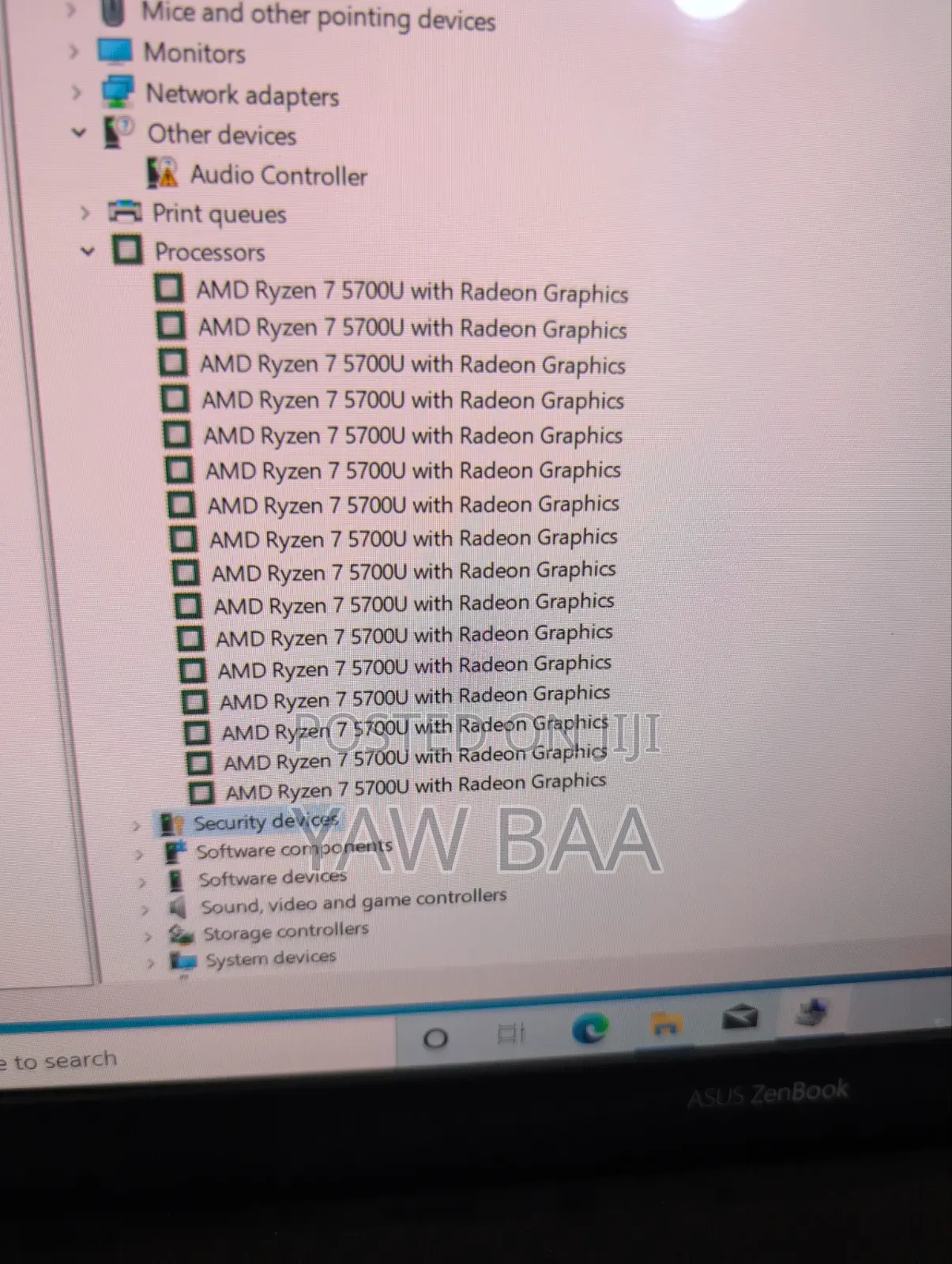 Laptop Asus Zenbook 13 OLED 16GB AMD Ryzen 7 SSD 512GB