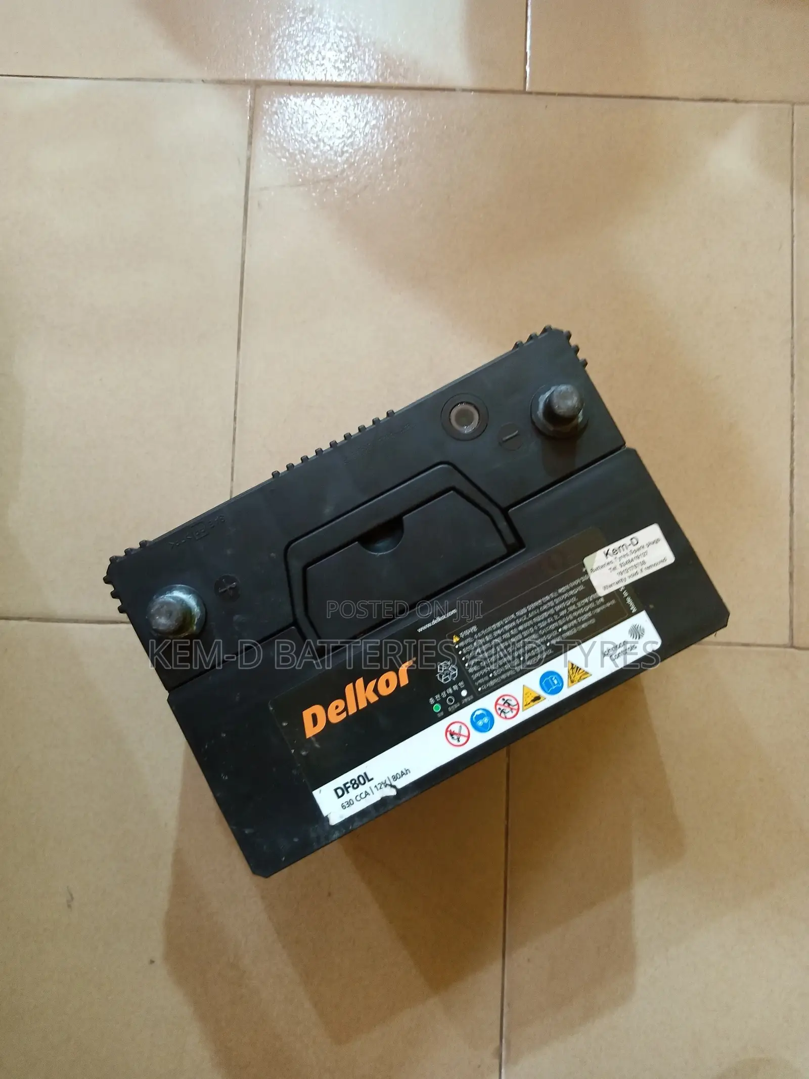 15 Plates Delkor Car Battery - Free Delivery