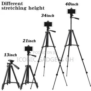 1020mm Professional Extendable Tripod Stand - Silver