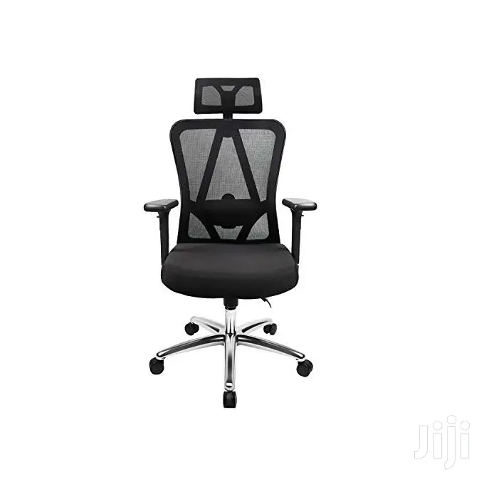 High Back Ergonomic Mesh Office Swivel Chair - Black