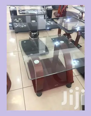 Tempered Plain Square Coffee Table