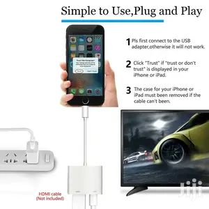 Lighting Digital Av Adapter to Hdmi at 60hz for iPhone