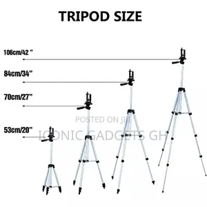 New In Box Extendable Tripod Stands.