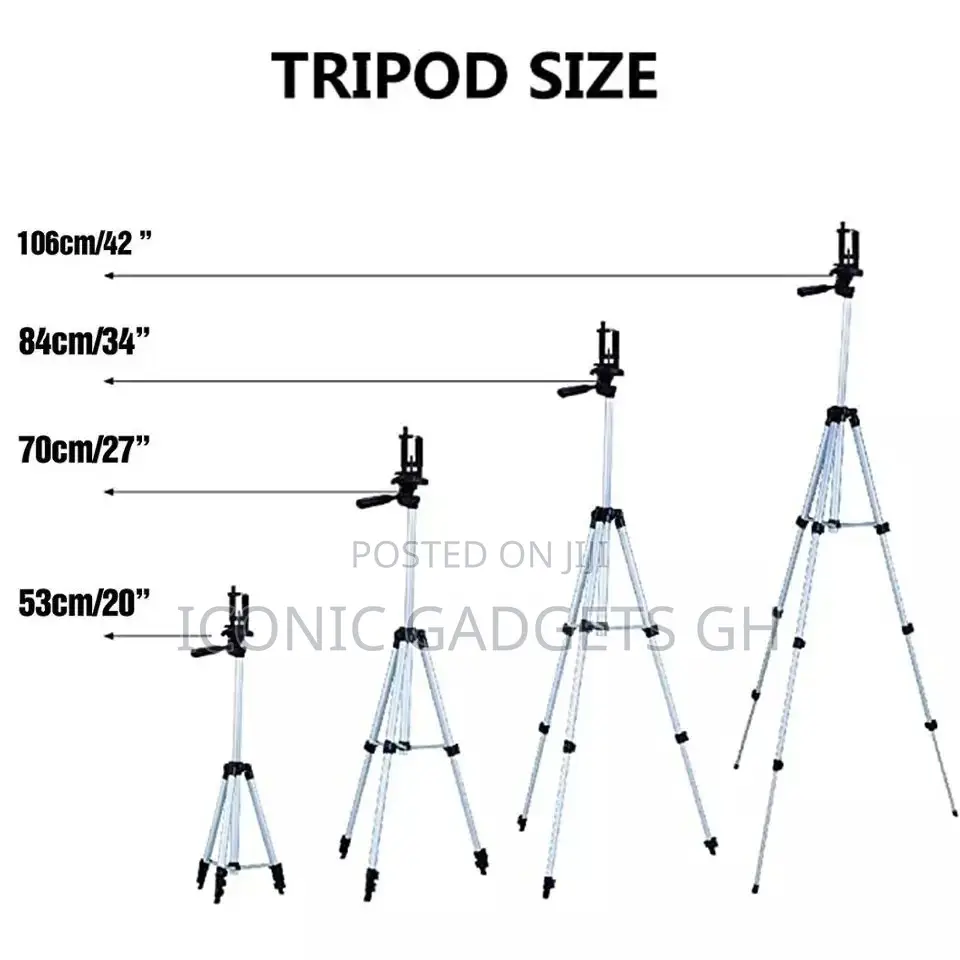 New In Box Extendable Tripod Stands.