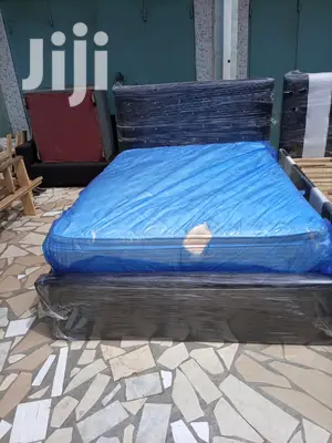 Blacl Bed With Mattress . Promotion!