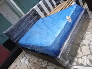 Blacl Bed With Mattress . Promotion!