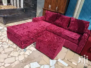 Wine Cokored Lshaped Sofa. Promotion!!