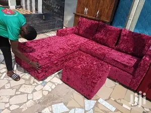 Wine Cokored Lshaped Sofa. Promotion!!