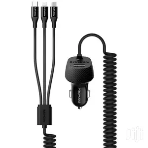 Promate Voltrip Multi-Connect Universal Car Charger+USB Port
