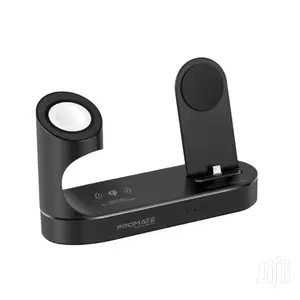 Promate Powerstate All-In-1 Wireless Charging Dock(Black)