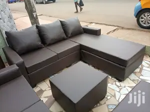 New Lshaped Leather Chair. Free Delivery
