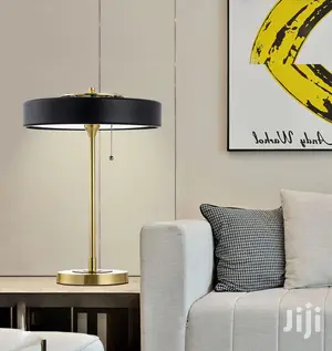 Table Lamp Golden Chrome Base